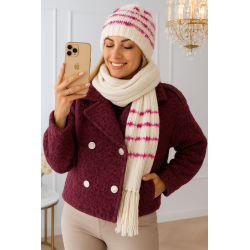 Komplet wełniany czapka i...