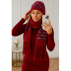 Komplet wełniany czapka i...