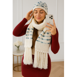 Komplet wełniany czapka i...