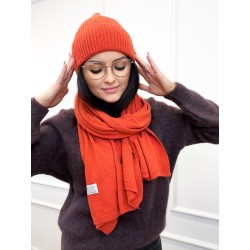 Komplet kaszmirowy czapka...