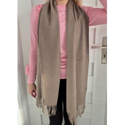 Szalik kaszmirowy gładki fango