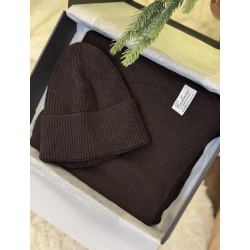 Komplet kaszmirowy czapka...