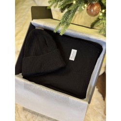 Komplet kaszmirowy czapka...