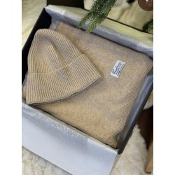 Komplet kaszmirowy czapka...