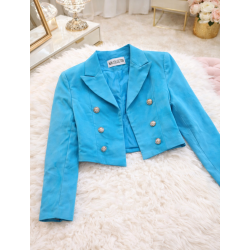 Marynarka z guzikami turkusowa