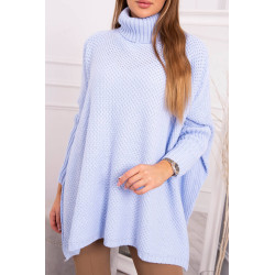 Sweter oversize niebieski