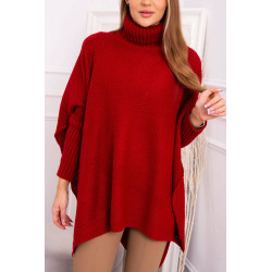 Sweter oversize czerwony