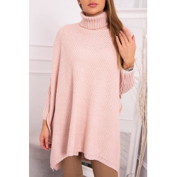 Sweter oversize pudrowy