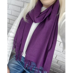 Szalik cashmere ciemny fiolet