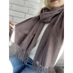 Szalik cashmere kakowy