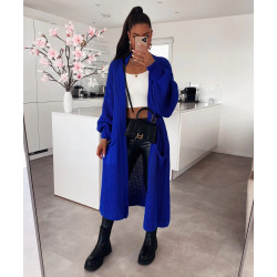 Kardigan oversize chabrowy