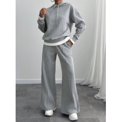 Szary komplet dresowy bluza...