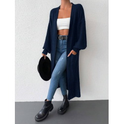 Kardigan oversize granatowy