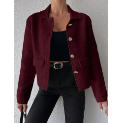 Jesienny dzianinowy żakiet...