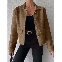 Jesienny dzianinowy żakiet...