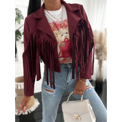 Kurtka narzutka zamszowa z...